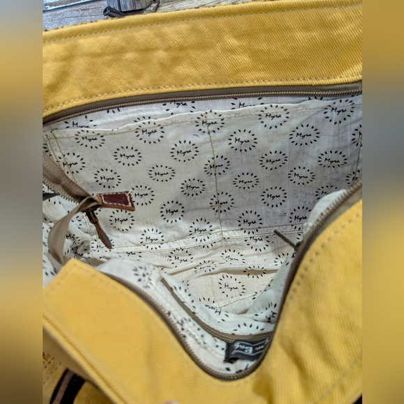 Myra Supine Canvas & Leather With Concho & Studs Handbag - Picture 16 of 16